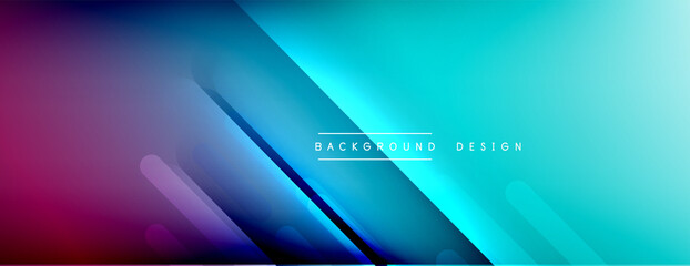 Dynamic lines abstract background. 3D shadow effects and fluid gradients. Modern overlapping forms