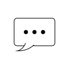 Chat Icon. Text Icon. Bubble Icon. SVG Icon.