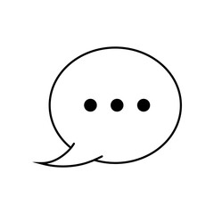 Chat Icon. Text Icon. Bubble Icon. SVG Icon.