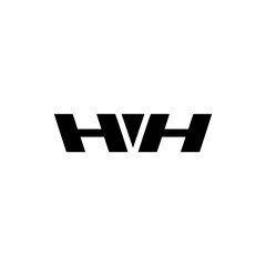 Modern and elegant HVH letter initials logo 1