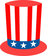 Independence day of USA flat vector icon. July fourth celebration party.