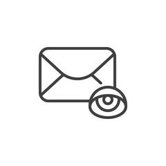 Email view line icon