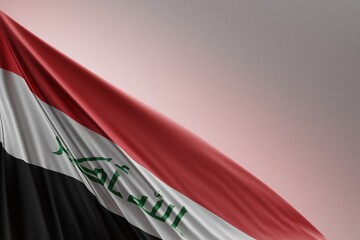 Abstract Iraq Flag 3D Render (3D Artwork)