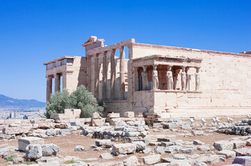 Obraz premium example of perfect proportions and eternal style ionic columns