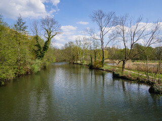 Obraz premium Kanal der Spree im Spreewald