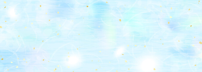 水 空を思わせる水色のグラデーション