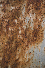 Rusted and oxidized metal background. Retro colours.
