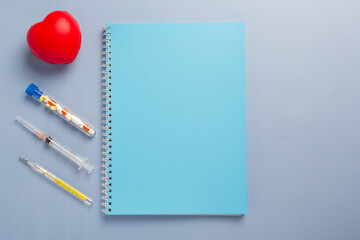 Drug prescription for treatment medication.