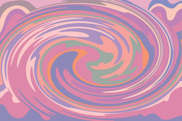 Fototapeta na wymiar abstract illustration. colored, arbitrary patterns of pastel colors, rotating in a circle. 