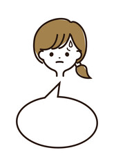 女性の顔