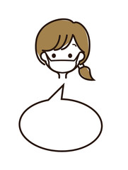 女性の顔