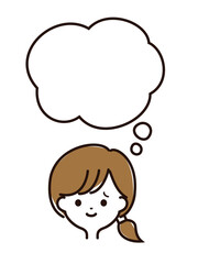 女性の顔