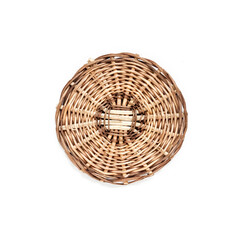 Fototapeta premium Wicker bottom for baskets isolated on white background