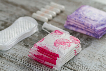 Feminine sanitary products for the menstrual period