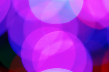 Gigantic Multicolor Bokeh in a blue natural background, defocused