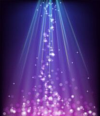 Abctract glowing blue purple background