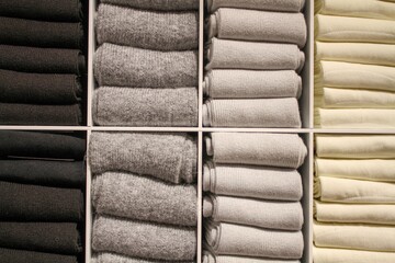 Pile of black, grey, white socks