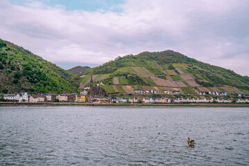 The Rhine Valley town of Lorch, with its extensive vineyards on the hills, is a World Heritage Site