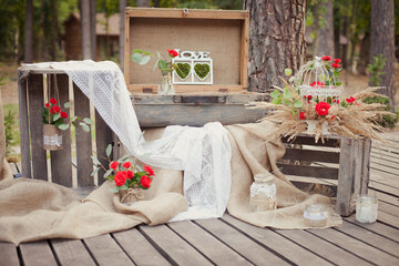 Wedding ceremony & Wedding decorations/Wedding Archway/Wedding Archway in rustic style