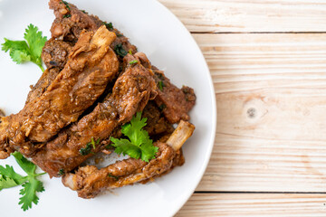 Baked Pork Ribs with Sauce