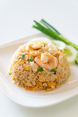 shrimps and crab fried rice