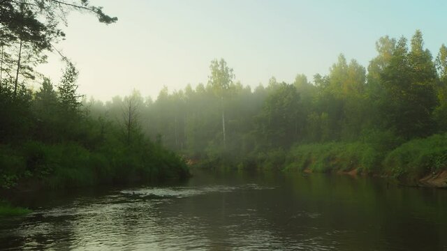 Rafting on the forest river on beautiful sunny summer days. Unique natural locations far from civilization.
Vacation on the forest river. Maliy Kundish river, Mari El republic, Russia