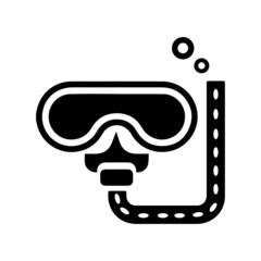 Scuba diving icon sea adventure