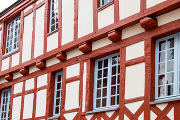 Quimper. Maisons à colombage dans le centre -vile ancien. Finistère. Bretagne	