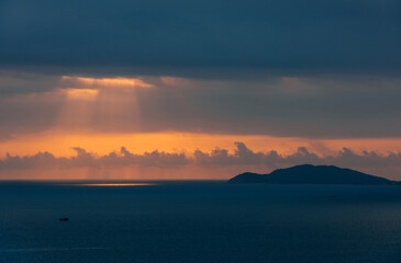 Sunrise Scenery at Queen's Bay, Sanya, China