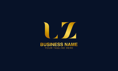 LZ L Z initial logo | initial based abstract modern minimal creative logo, vector template image. luxury logotype logo, real estate homie logo. typography logo. initials logo. - obrazy, fototapety, plakaty
