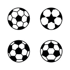 Soccer ball, simple style, icon. Vector illustration isolated on white background