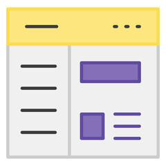 Fototapeta premium A unique design icon of web template