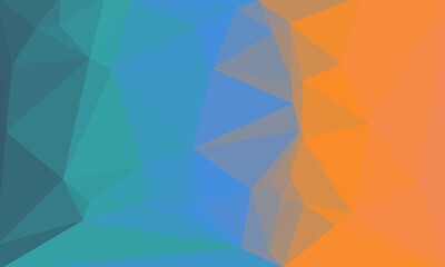 Abstract and multicolored background with triangular pattern