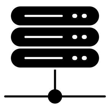 A modern design icon of network server