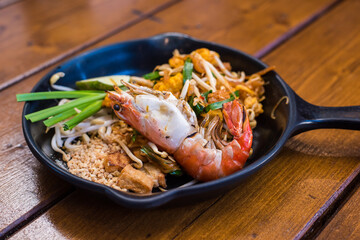 Thai food, Pad Thai, Big Shrimp