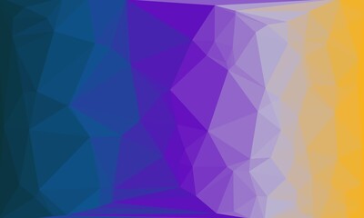 Obraz premium Abstract purple and yellow background with poly pattern