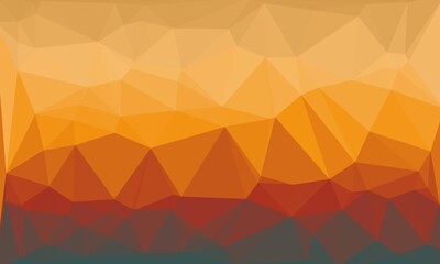 Polygonal backdrop in yellow, orange and brown colors