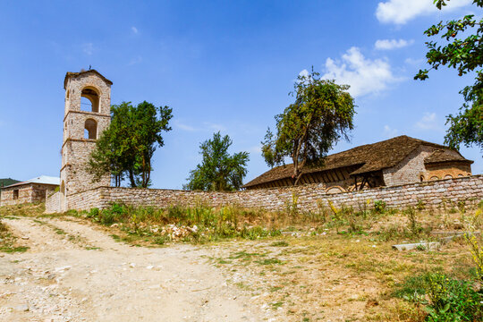 Church of the Dormition of the Holy Virgin. (Kisha e Shen Marise). Eastern Orthodox Church. Voskopoja (Voskopoje), Albania
