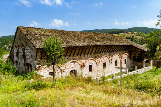 Church of the Dormition of the Holy Virgin. (Kisha e Shen Marise). Eastern Orthodox Church. Voskopoja (Voskopoje), Albania
