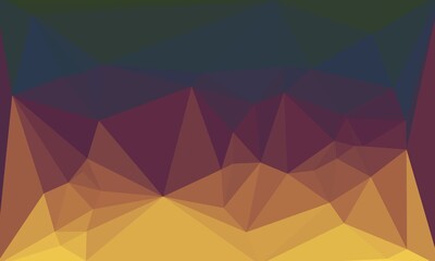 Abstract dark and bright multicolored background with poly pattern