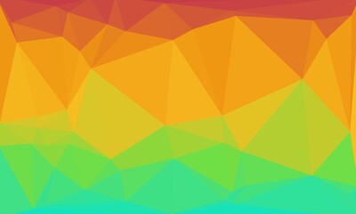 Creative prismatic background with bright polygonal pattern