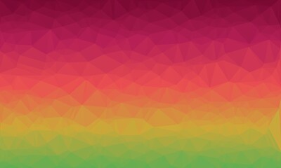Minimal multicolored polygonal background in red, green and yellow colors