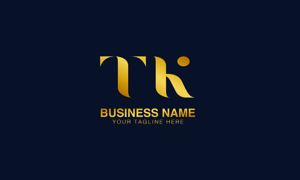 TK T K initial logo | initial based abstract modern minimal creative logo, vector template image. luxury logotype logo, real estate homie logo. typography logo. initials logo.
