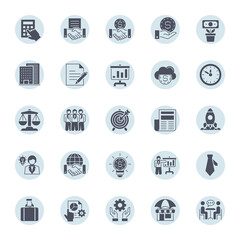 Glyph icons for business.
