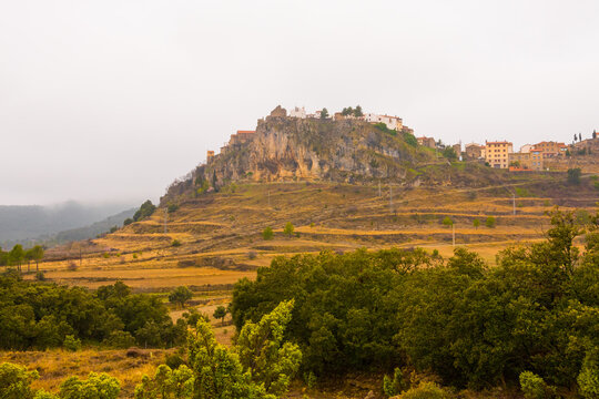 Chodos (Xodos), Castellon province, Valencian Community, Spain. Historic village. Beautiful medieval town on the Penyagolosa mountain in the Alcalat&eacute;n area.