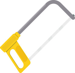 Construction tool. Saw for cutting wood or metal.