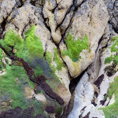 Obraz premium Vista abstracta de un conjunto de rocas