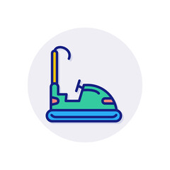 Bumper Car icon in vector. Logotype
