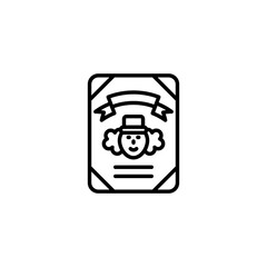 Circus Playbill icon in vector. Logotype