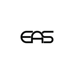 eas letter original monogram logo design